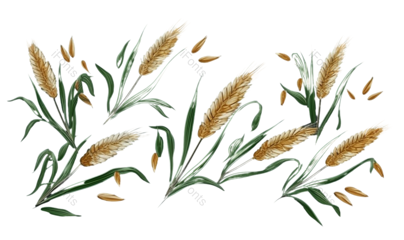 芒种图片,麦子元素,丰收PNG,麦田免抠素材